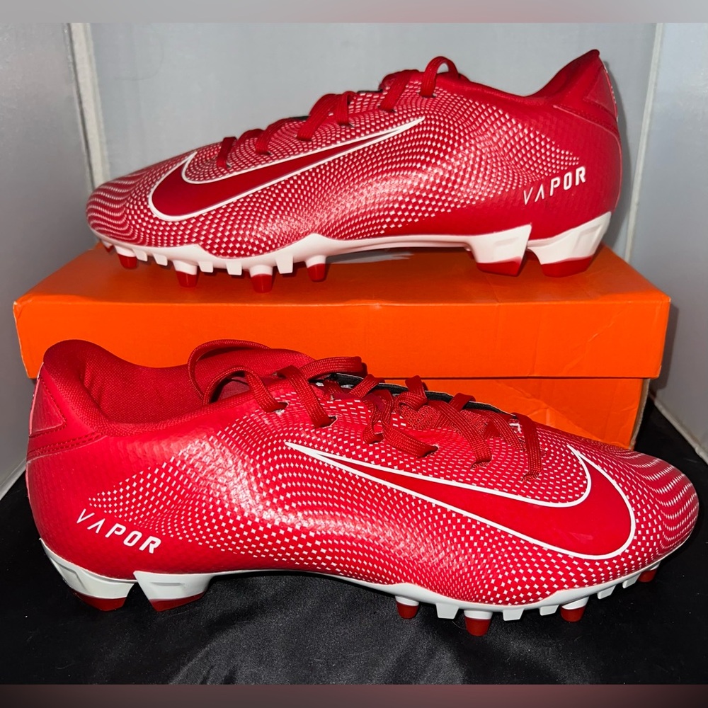 Nike Vapor Untouchable Speed 3 TD P Football Cleats Red/White Size 10.5